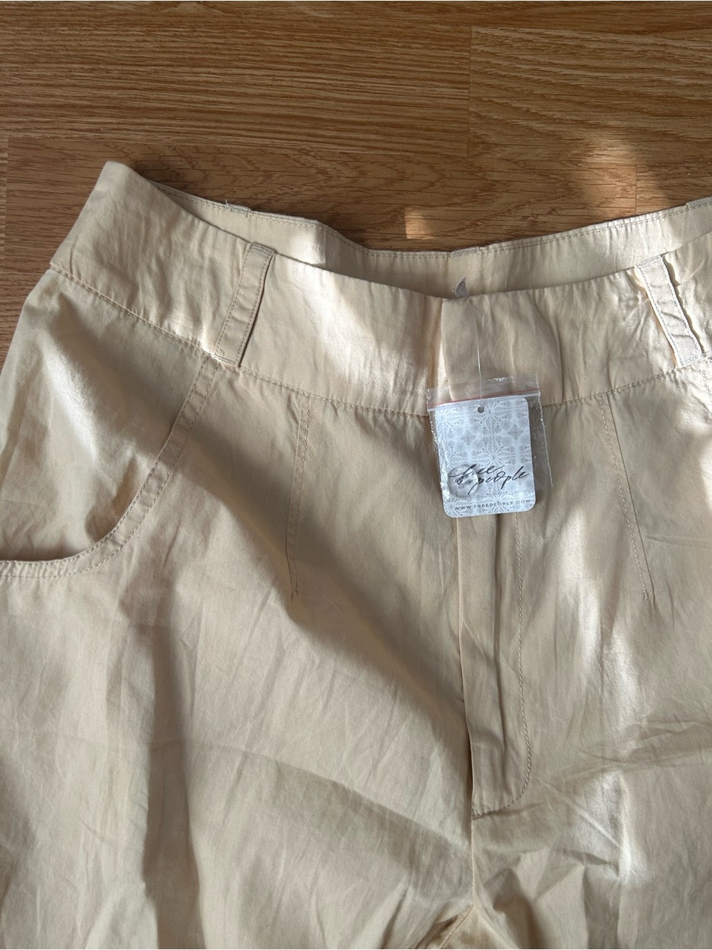 NWT Free People Mencora Wide Leg Ochre Pants - Picture 3 of 4